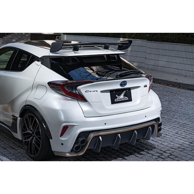 値下げ対応可！！CH-Rリヤバンパー　モデリスタスポイラー、マフラーカッター付き中古 KUHL RACING C-HR TRD アグレッシブスタイル リアバンパースポイラー