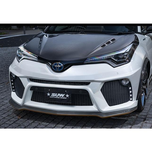C-HR リアバンパースポイラー未塗装/マフラーカッター左右4本出し