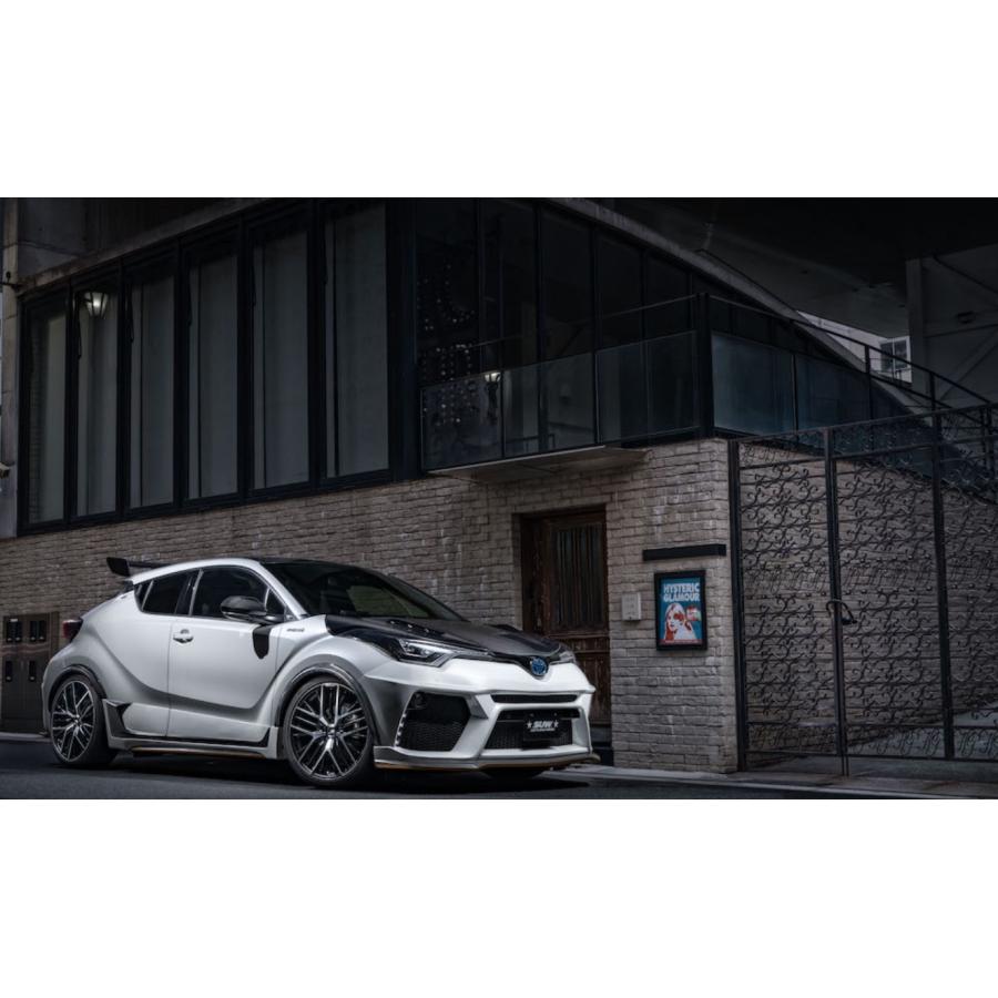 C-HR リアバンパースポイラー未塗装/マフラーカッター左右4本出し