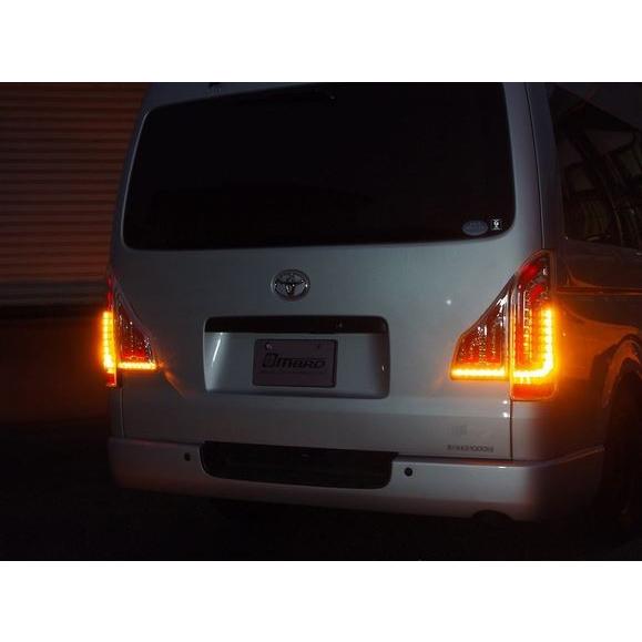 【新品】MBROエムブロ バレルLEDテールランプ　ハイエース200系 エムブロ(MBRO) フルLEDテールレンズ シューティングEVO クローム