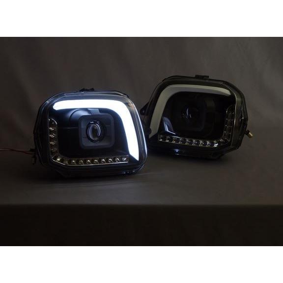 JB23ジムニー サンダーヘッドライト＆ハーネス ブラック : エスエイチ