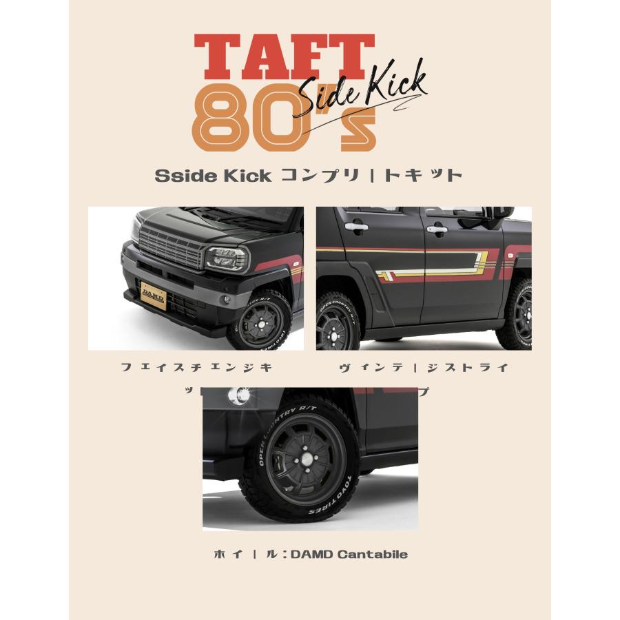 80'sSideKickコンプリートキット未塗装 LA900/910Sタフト【ダムド/DAMD