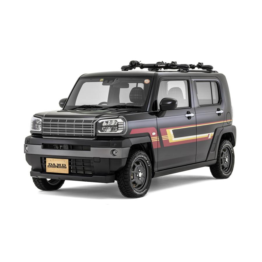 シートカバー(グレー×チェック)LA900/910Sタフト【ダムド/DAMD