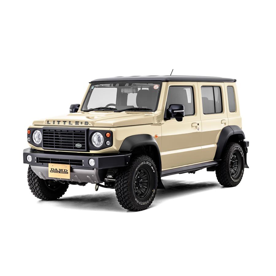 JC74ジムニーノマド リトルDフロントグリルマットブラック塗装