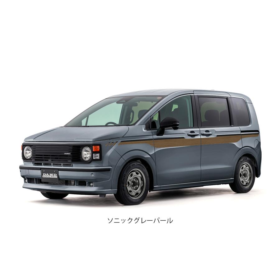 GT5/7フリードAIR e:HEV(アイソレーター)ウッド調サイドデカール左右セット【ダムド/DAMD】の画像