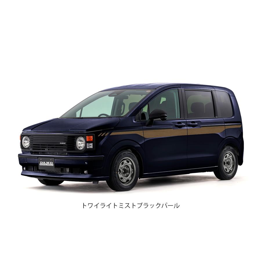 GT5/7フリードAIR e:HEV(アイソレーター)ウッド調サイドデカール左右セット【ダムド/DAMD】の画像