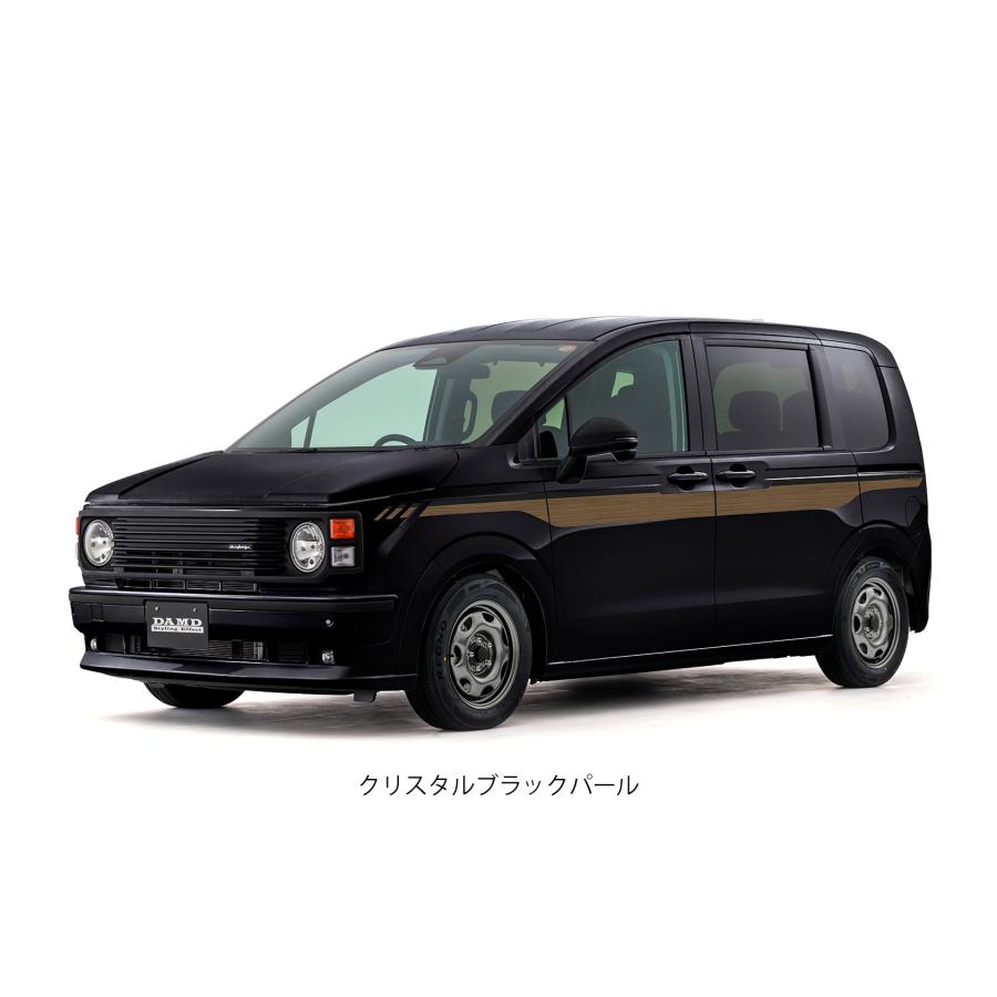GT5/7フリードAIR e:HEV(アイソレーター)ウッド調サイドデカール左右セット【ダムド/DAMD】の画像