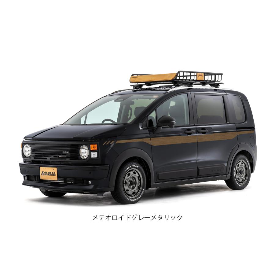 GT6/8フリードクロスター e:HEV(アイソレーター)ウッド調サイドデカール左右セット【ダムド/DAMD】の画像