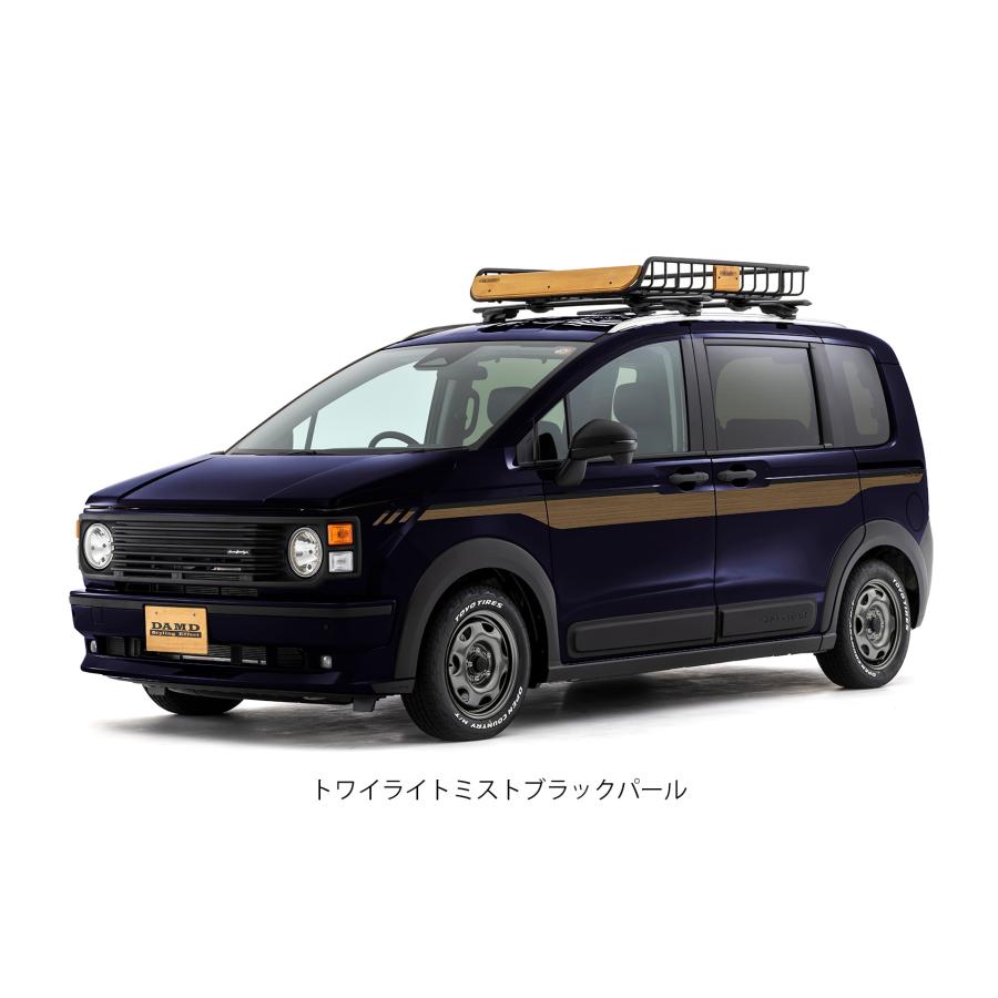 GT6/8フリードクロスター e:HEV(アイソレーター)ウッド調サイドデカール左右セット【ダムド/DAMD】の画像