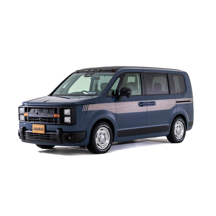 RP6〜8ステップワゴン レゾネーターウッドストライプ(ウッド調サイドデカール左右2枚セット)【ダムド/DAMD】の画像