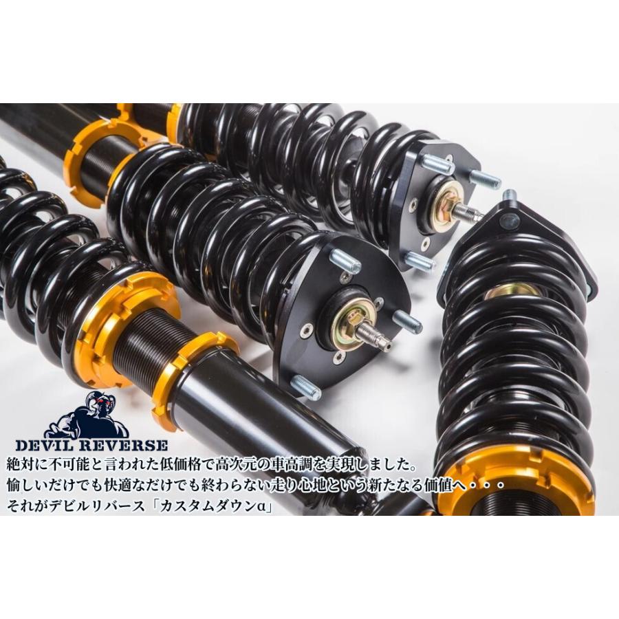 アルテッツァSXE10】デビルリバース カスタムダウンα車高調(減衰 アルテッツァSXE10】デビルリバース カスタムダウンα車高調(減衰