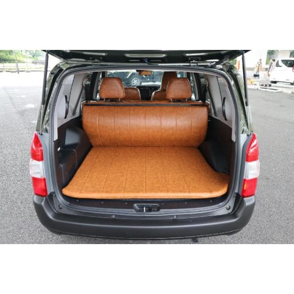 160系プロボックス専用ヴィンテージレザーベッドマット キャメル