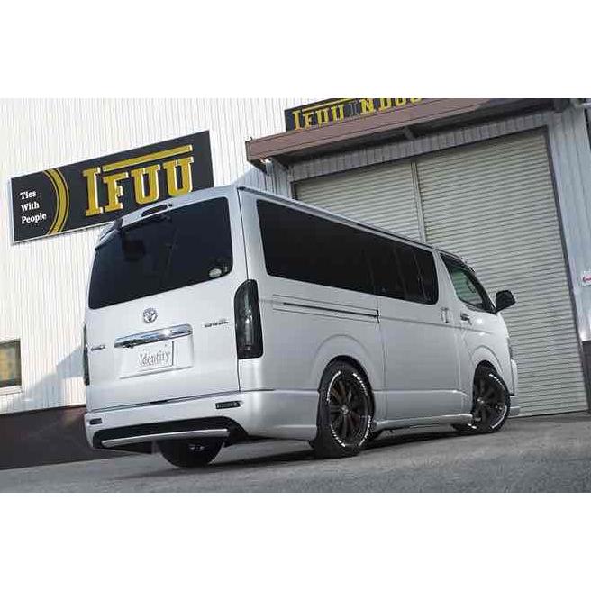 200系ハイエース【標準ボディ】Identityリアバンパースポイラー未塗装