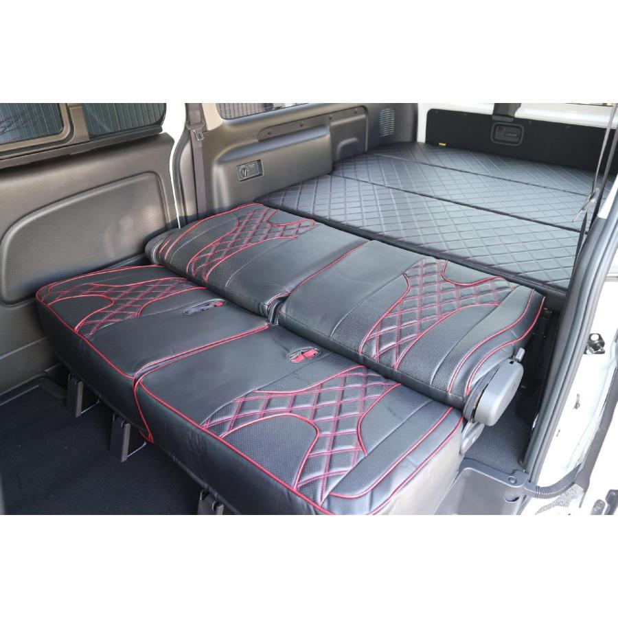 NV350キャラバンIFUUIndustryベッドキットタイプ1【ブラック×ボルドー