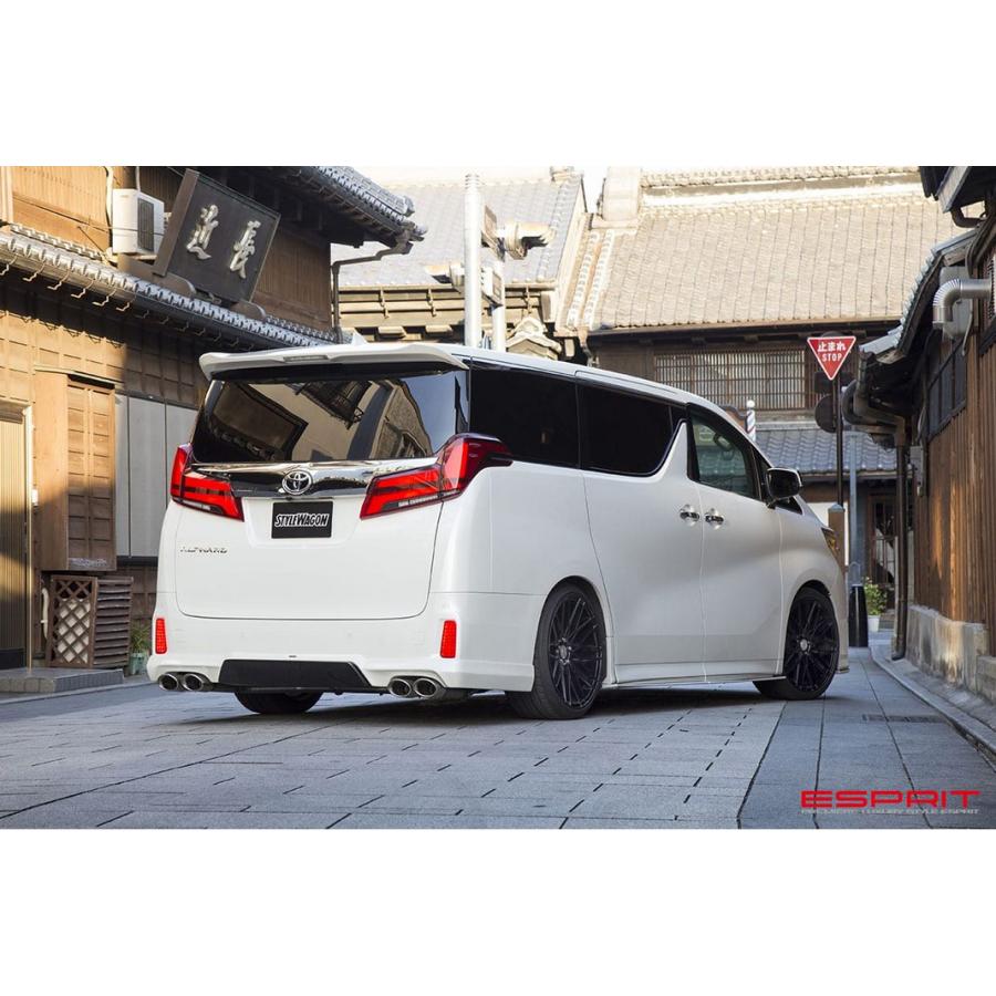 30系アルファード後期 PREMIEREリアスポイラー2ピース分割式未塗装