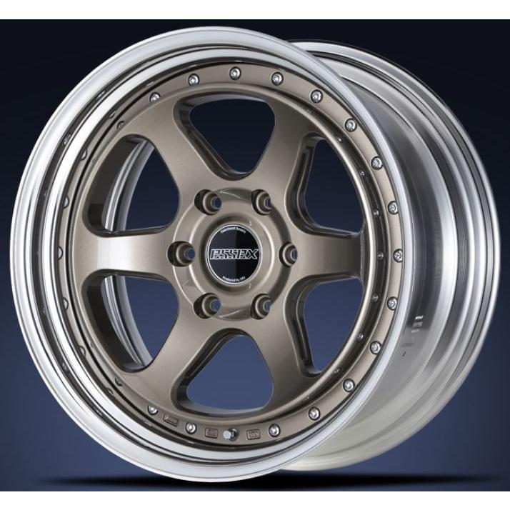 現金可　ハイエース ESEEX タイヤホイールセット 18インチ ESSEX(エセックス) タイプEL 2P ブロンズ 18インチ 【厳選輸入225