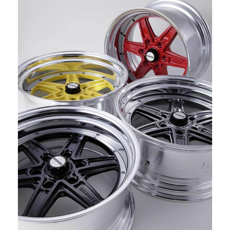 ファブレス ヴァローネMK-6 2P ブライトイエロー 19インチ 【厳選輸入225/40R19ホイールタイヤセット】 200系ハイエースに最適〈タイヤ銘柄選べます！〉の画像