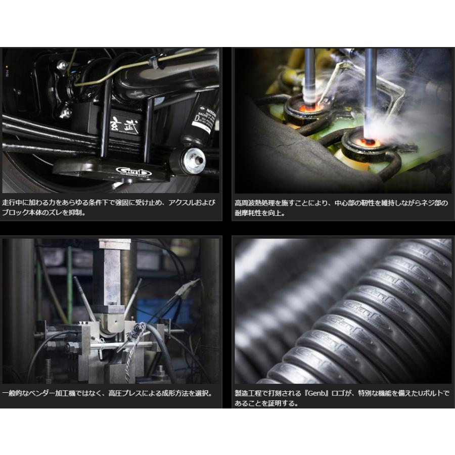 玄武ブロック　4インチ　10センチ　 U字ボルト サーフェスロックUボルト ［ミドル］ SDBUMH - Genb（玄武