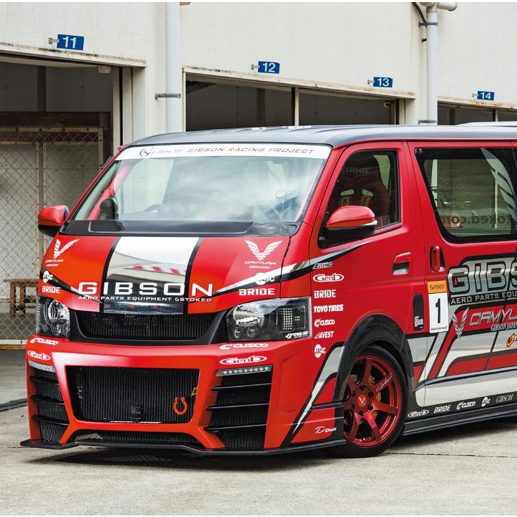 ハイエース 4型 ワイド フロントスポイラー ギブソンGIBSON リップ