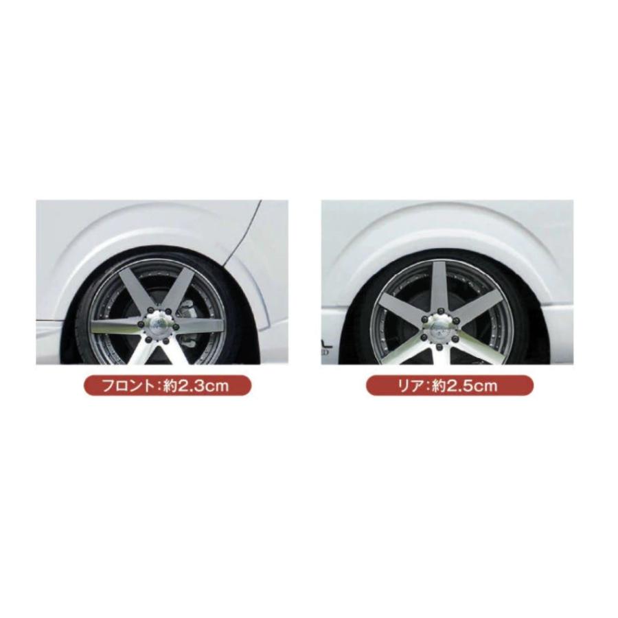 ブラインドフェンダーVer2塗装済み/未塗装 200系ハイエース