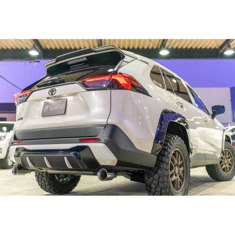 トヨタ　RAV4 純正マフラー RAV4 50系】純正バンパー対応 DTMエキゾーストシステム 左右出し