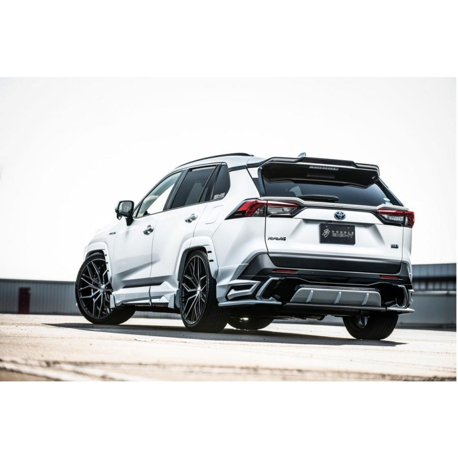 50系RAV4 リアサイドスポイラー&マフラーダクト未塗装 50系RAV4 リアサイドスポイラー&マフラーダクト未塗装