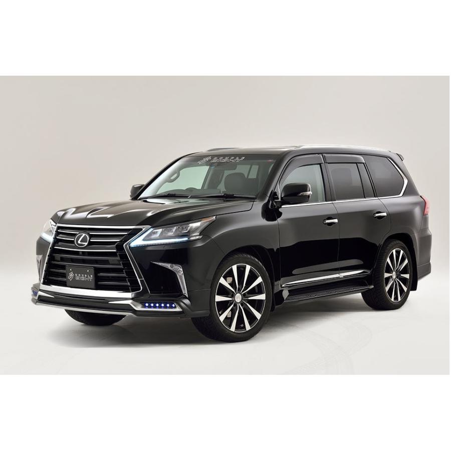 レクサスLX570後期 フロントハーフスポイラー未塗装 ダブルエイト