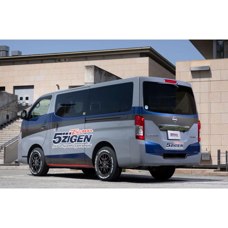 5ZIGEN 20インチ タイヤ付きバリ山 ハイエース 等 ゴジゲン 5ZIGEN TF500 XC-M クロスシーメッシュ ブラックリム