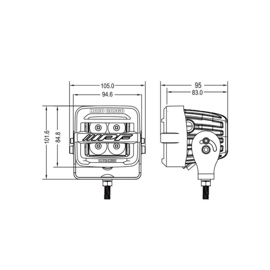 ハードカーゴジャパン(HARD CARGO JAPAN)ワークライト/WORK-LIGHT1個+ワークライトブラケット+ライトクランプ |  | 03