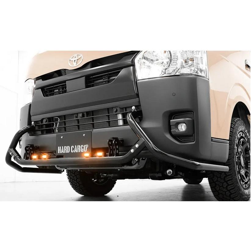 バンパーガード/LED 200系ハイエース6型以降〜【標準ボディ・ミドル
