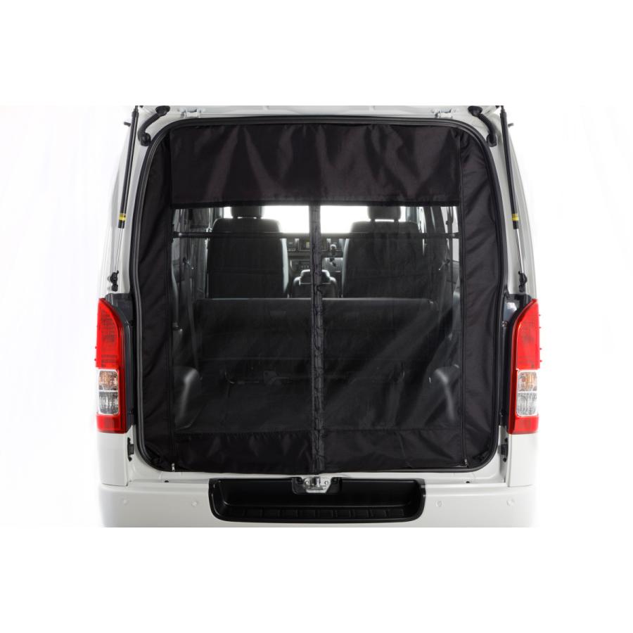 ハーツ(Hearts) マグネット開閉式防虫ネット 200系ハイエースバン専用