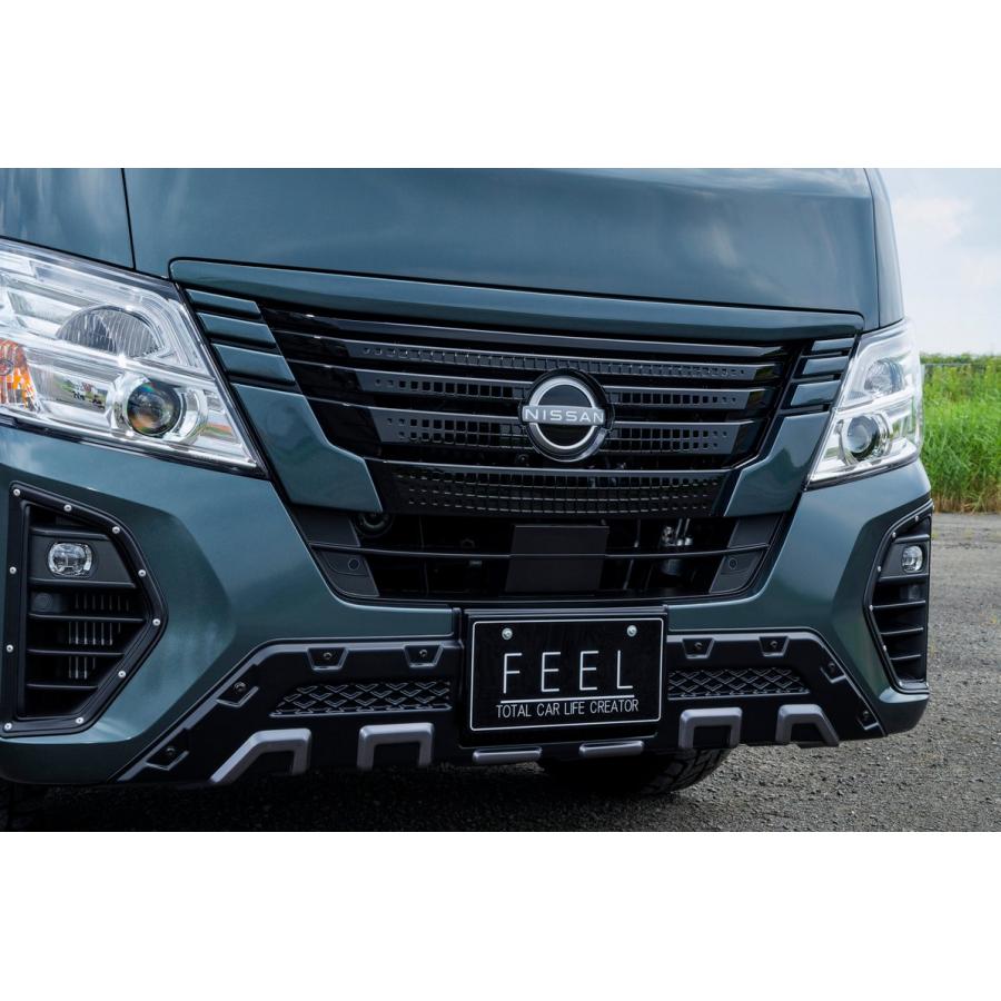 キャラバンE26(後期型)標準ボディ フロントバンパーガードABS製未塗装