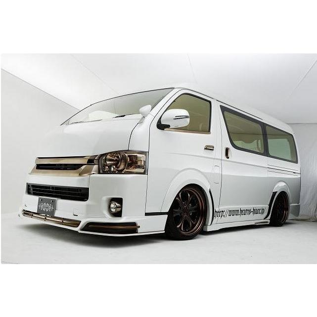 【格安！】ハイエースパーツ2 ハーツ Hearts ブラッディクロス 2P ブラックポリッシュ 18インチ