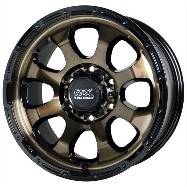 新品 MADCROSS GRACE◆15インチブロンズ４本◆ハイエースキャラバン マッドクロス グレイス ブロンズクリア 15インチ【厳選輸入195/80R15