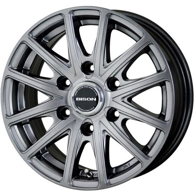 スタッドレス BISON(バイソン) BN-01 ダークシルバー15インチ【厳選 