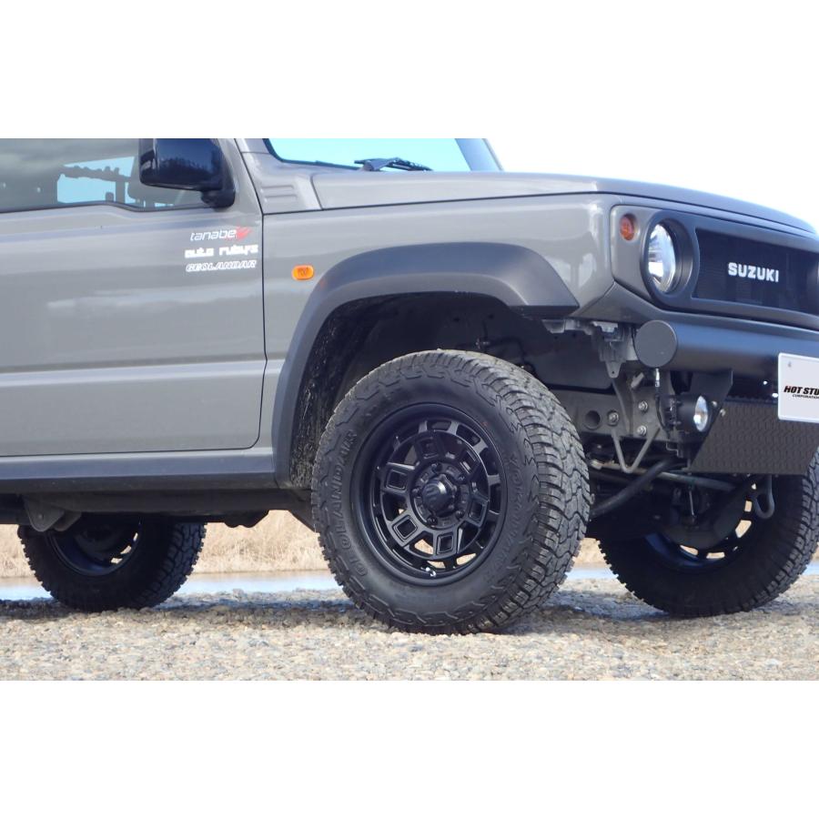 CBJX☆オーダー塗装　16インチ　マットガンメタ☆ カスタムサイズに変更可能】ジムニーJB64/JB74(マッドクロス