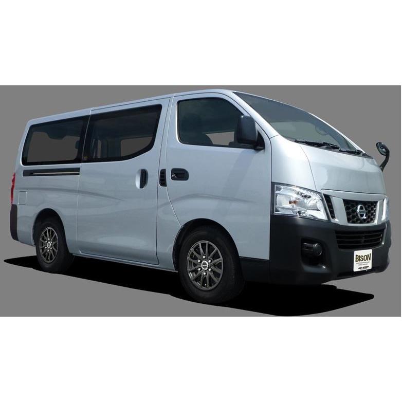 新品BISON BN-01★15インチ4本セット6H139.7ハイエースレジアス BISON(バイソン) BN-01 ダークシルバー 15インチ【厳選輸入195/80R15