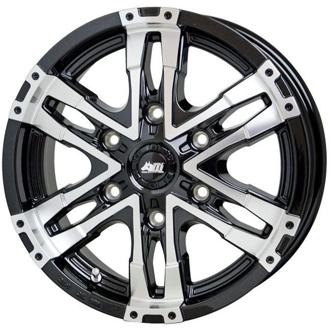 マッドクロス ウルフ BK/FP 16インチ 【厳選輸入215/65R16ホイール