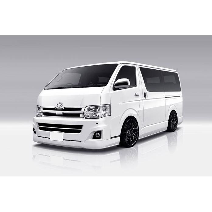 ジェーピー（ＪＰ）　エアロパーツ　フロントハーフスポイラー　未塗装　200系ハイエースIII型ワイドボディ後期｜sh-store