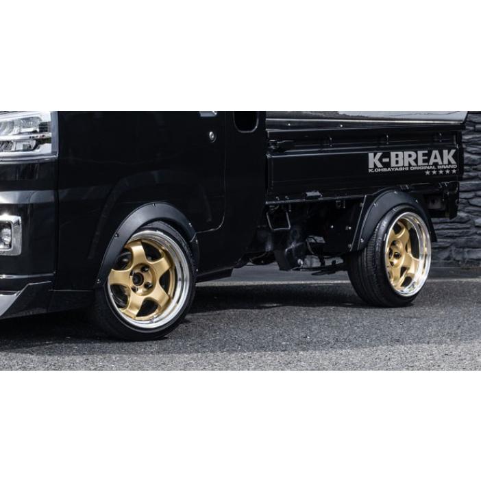 オーバーフェンダーキットF/Rセット未塗装 ハイゼットトラック オーバーフェンダーキットF/Rセット未塗装 ハイゼットトラック
