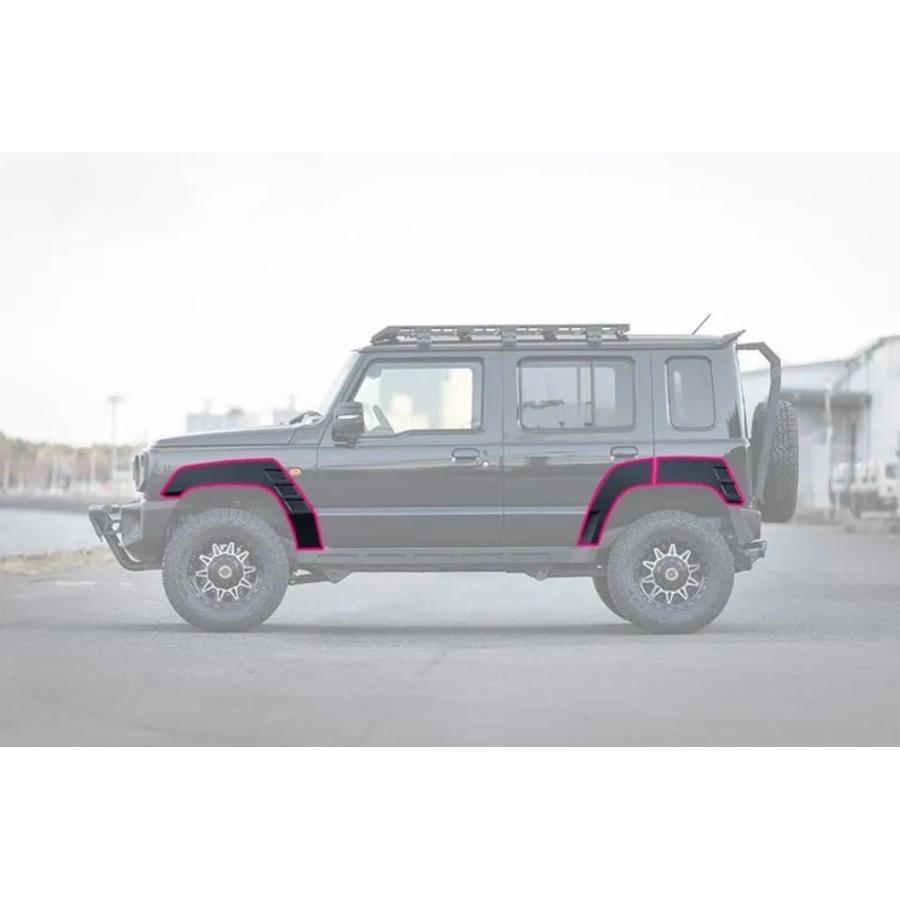 ジムニーノマドJC74W ワイドフェンダーキット【塗装済み/未塗装