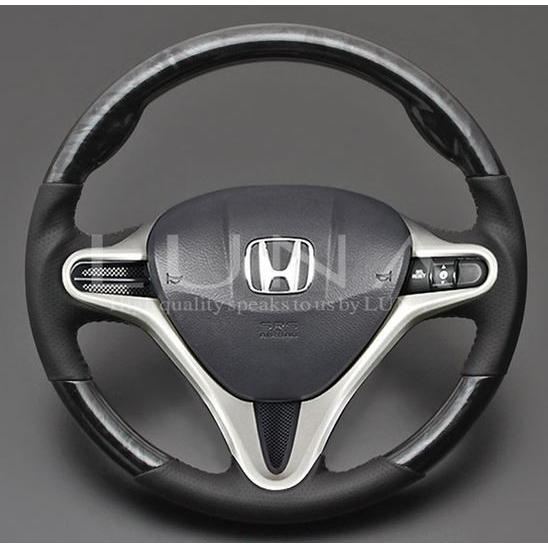 フェガーリ 最高級本木目ウッド＆レザーステアリング シビックタイプR