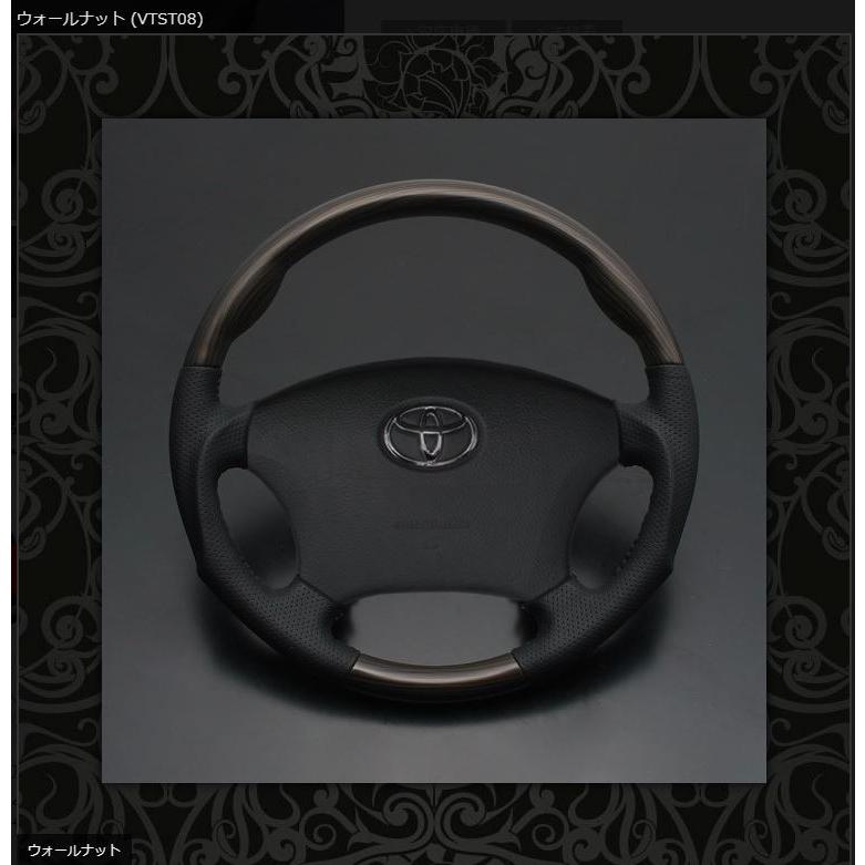 フェガーリ(FEGGARI) ヴィンテージ ウッド&レザーステアリング 200系