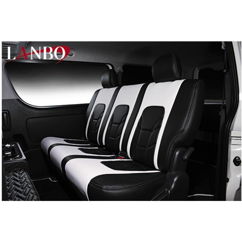 ランボ（LANBO）シートカバー タイプVOID【ブラック×レッド】 200系  