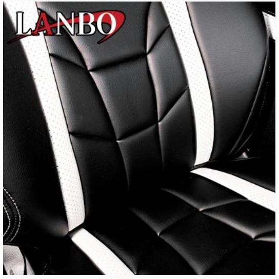 ランボ（LANBO）シートカバー タイプVOID【ブラック×レッド】 200系 