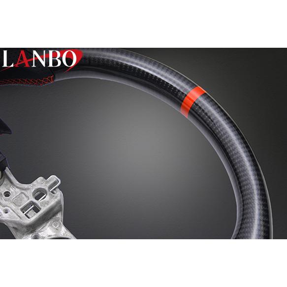 ランボ LANBO プレミアムスポーツステアリング ウェットカーボン
