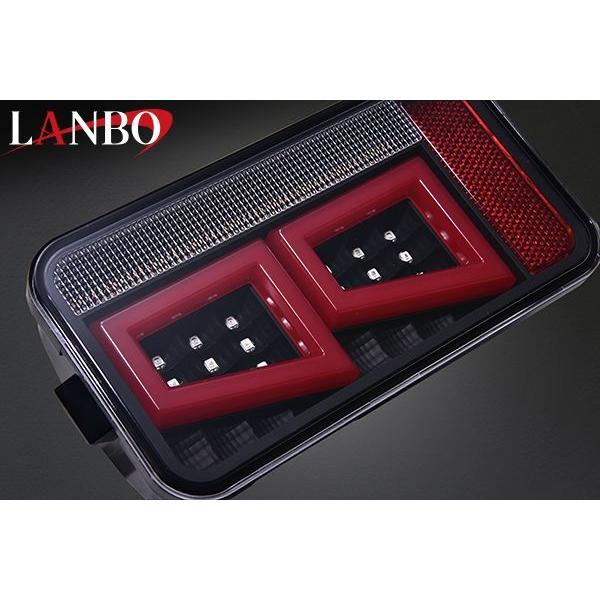〈取引済〉キャリイda16t ledテールランプ　スモークレンズ／インナークローム 流れるLEDテールランプ( スモークレンズ / インナーメッキ )キャリイ