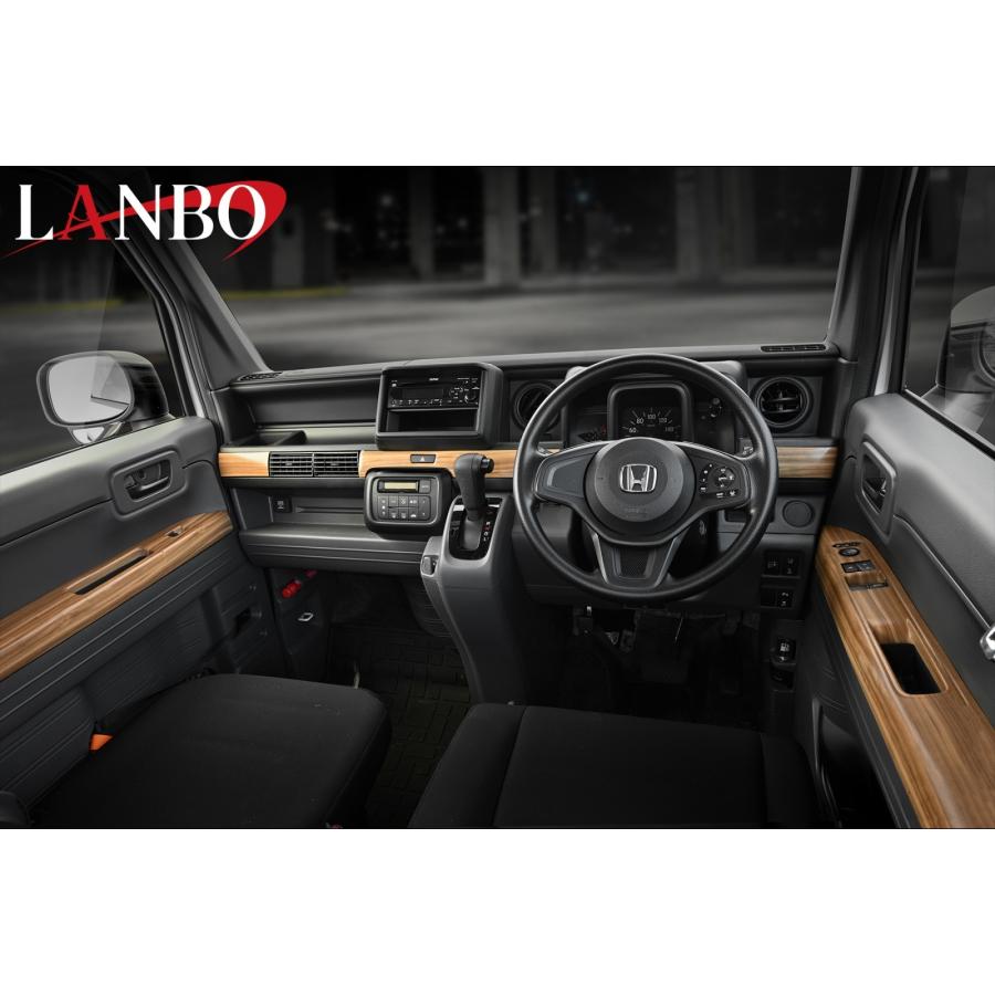 N-VAN(JJ1/2)インテリアパネル3PCS【ピアノブラック/カーボン調/ライト