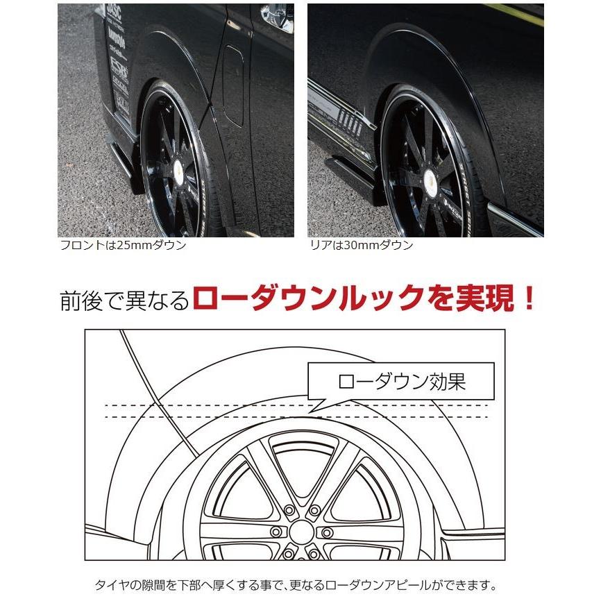 レガンス（ＬＥＧＡＮＣＥ） ＡＢＳ製 7ｍｍオーバーフェンダー4 200系ハイエース 未塗装/塗装済み選択できます！｜sh-store｜02