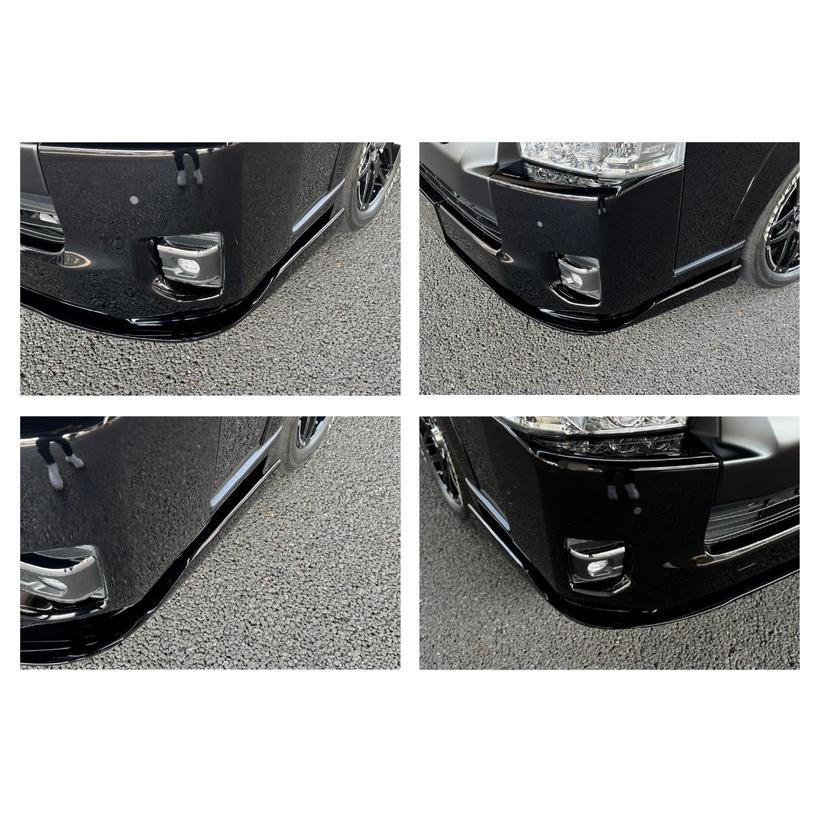 ワイド純正バンパー用フロントフリッパー未塗装 200系ハイエース4〜8型